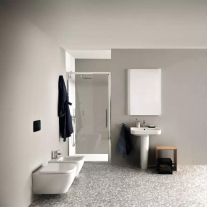 Bideu suspendat Ideal Standard I.Life S, compact, cu fixare ascunsă, alb